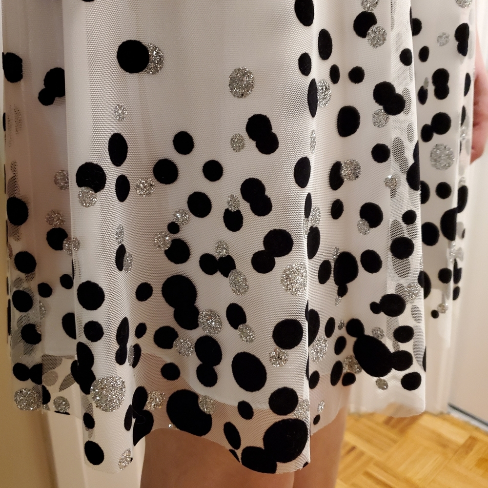 Le Chateau glitter polka dot party dress - Picture 5 of 8